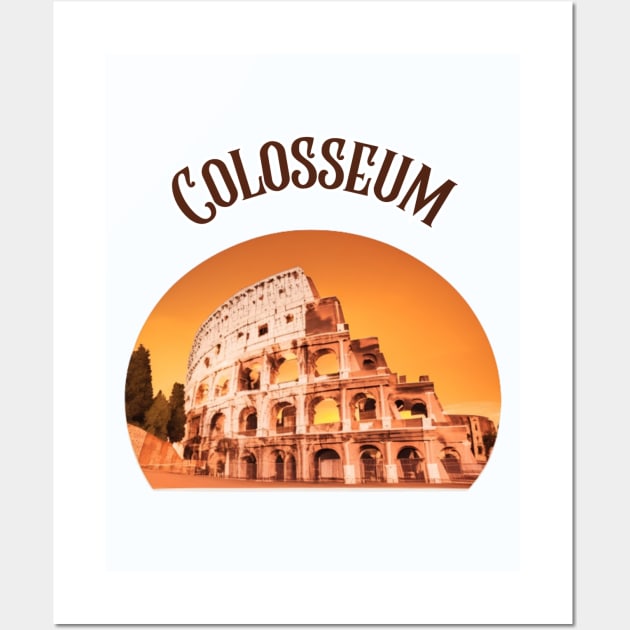 Colosseum Wall Art by Sirapop Design